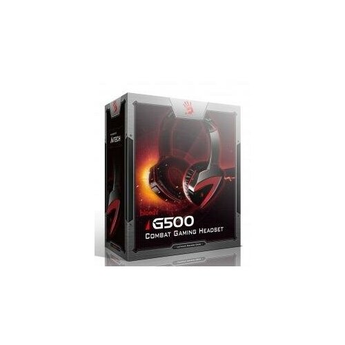 Наушники A4Tech Bloody G500 черный/красный . кресло a4tech bloody gc 990 искусственная кожа черный красный