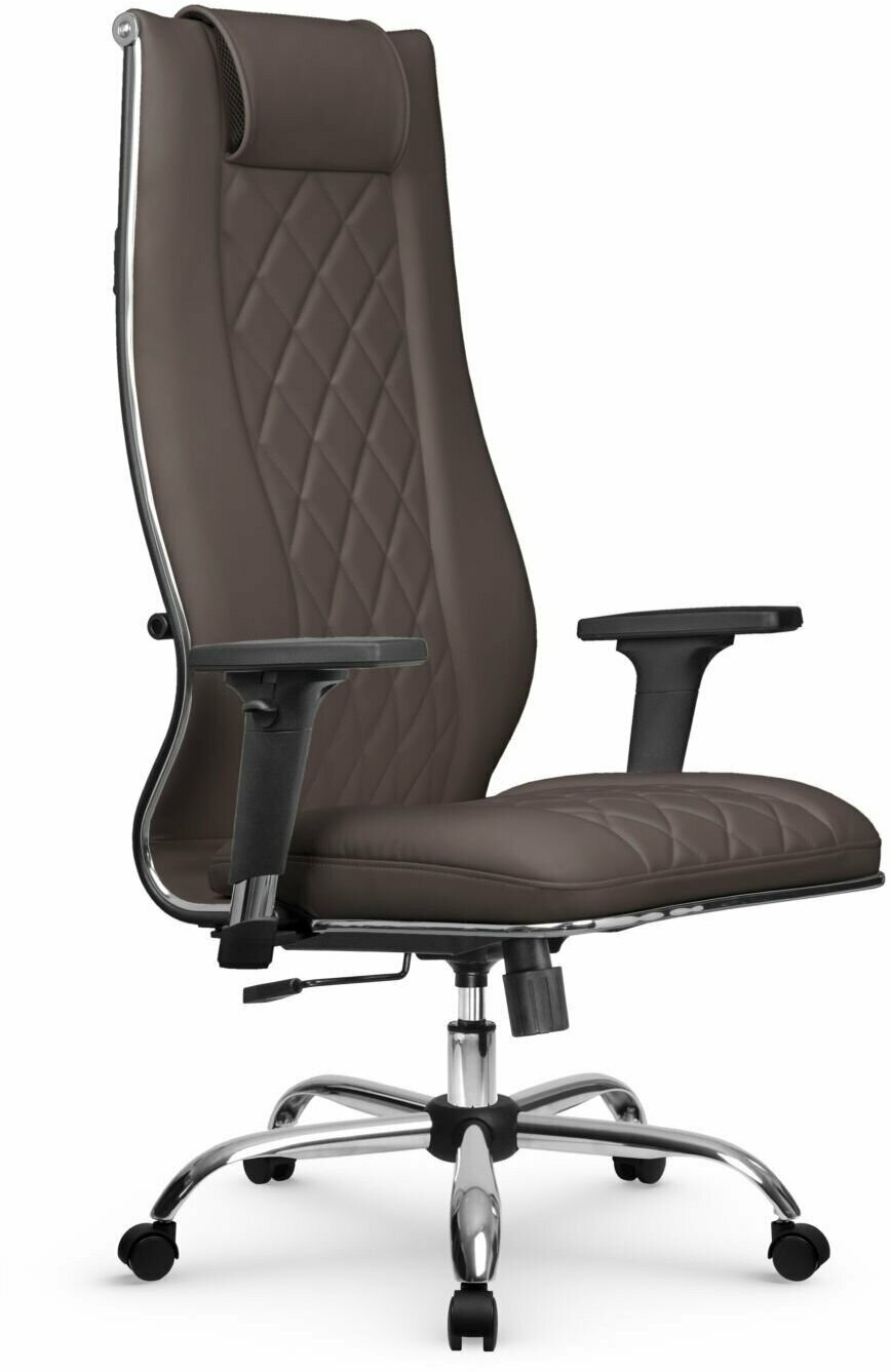 Компьютерное офисное кресло Metta L 1m 50М/2D MPES, Топган, осн. 17833, Темно-коричневое