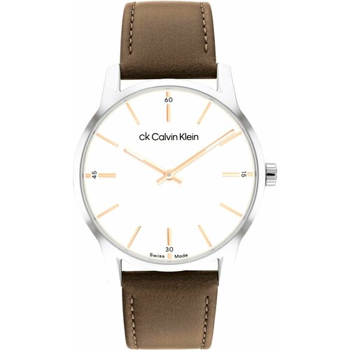 Наручные часы CALVIN KLEIN Швейцарские наручные часы Calvin Klein 25000014, коричневый