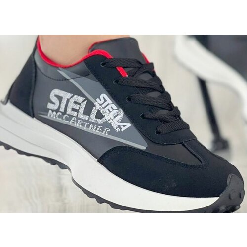 фото Кроссовки женские черно-красные 40 размер - 25,5 см mergemax