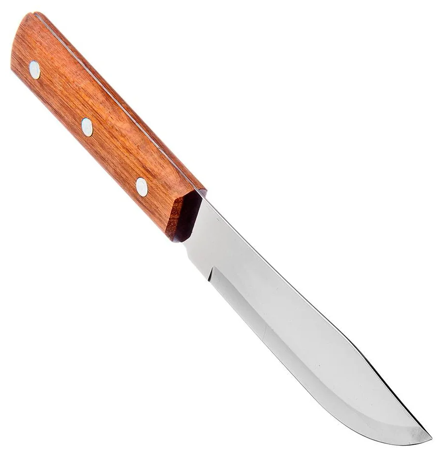 Tramontina Нож кухонный для мяса Universal, лезвие 15 см, сталь AISI 420, деревянная рукоять