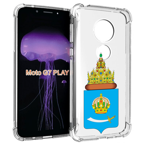 Чехол MyPads герб-астраханской-области для Motorola Moto G7 Play задняя-панель-накладка-бампер