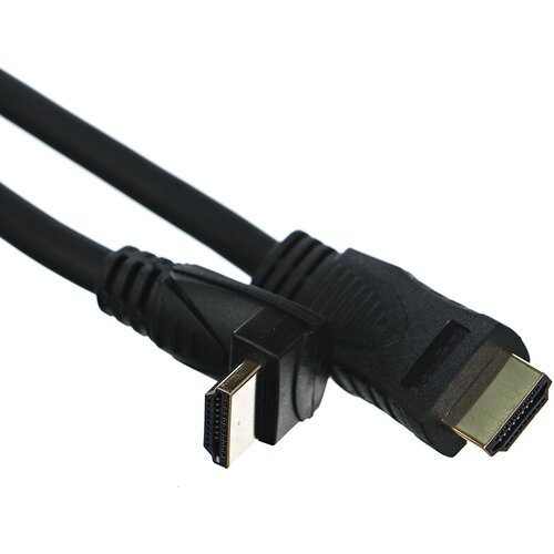 кабель hdmi hdmi exployd classic black 3m Кабель HDMI-HDMI VCOM CG523-3m угловой