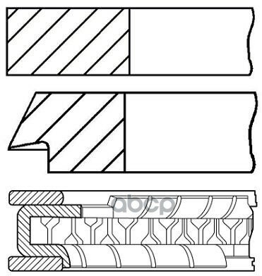 Кольца Dm.83.00 +0.50 [1.2-1.2-2.5] 1 Пор. Ford Focus/C-Max/Mondeo 1.8 00-12 [Cgba/Cgbb/Chba/Chbb/Csda/Csdb/Qqda/Qqdb/Q7da] G.