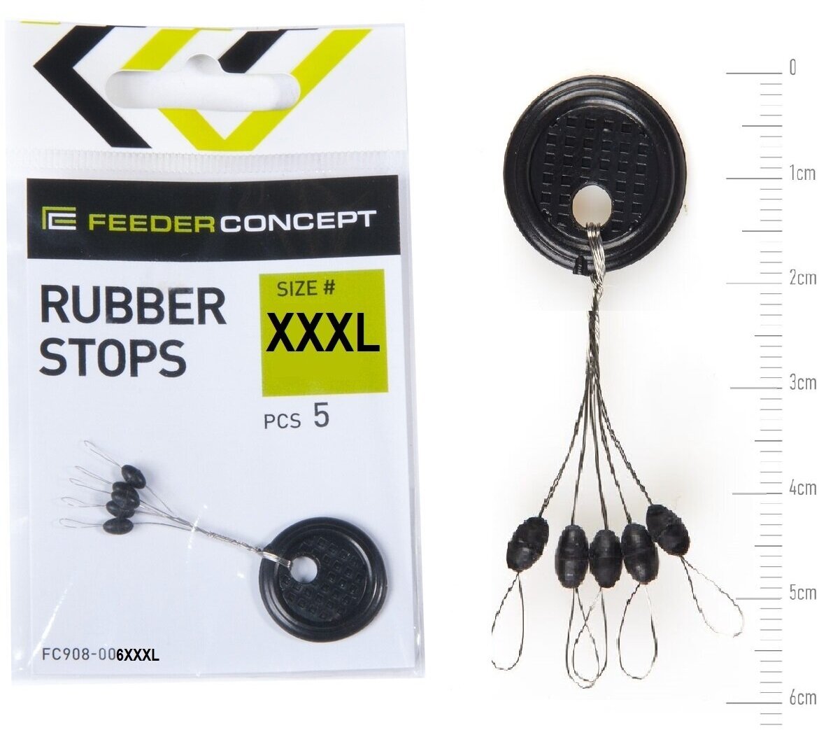 Стопоры резиновые Feeder Concept RUBBER STOPS р.006XXXL 5шт.