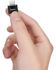 Адаптер-переходник HOCO UA5 с TYPE-C на USB, 3A, черный, для подключения к телефону, компьютеру различных устройств