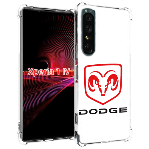 Чехол MyPads dodge-2 мужской для Sony Xperia 1 IV задняя-панель-накладка-бампер