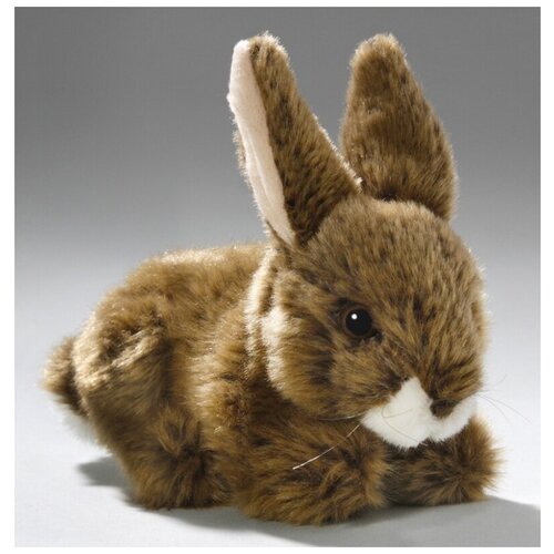 фото Мягкая игрушка leosco зайчик 18 см коричневый