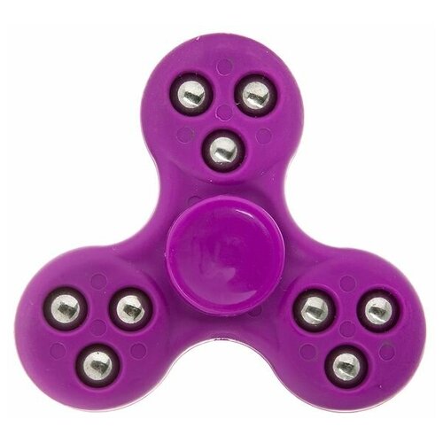 Спиннер пластик мульти фиолетовый Roller ball Fidget Spinner- violet Color PACK 9х9х1,1 см