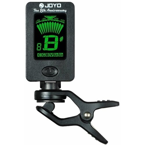 Joyo JT-01 8th Anniversary Tuner тюнер-прищепка хроматический, гитара, бас, скрипка, укулеле jt 01 тюнер на прищепке joyo