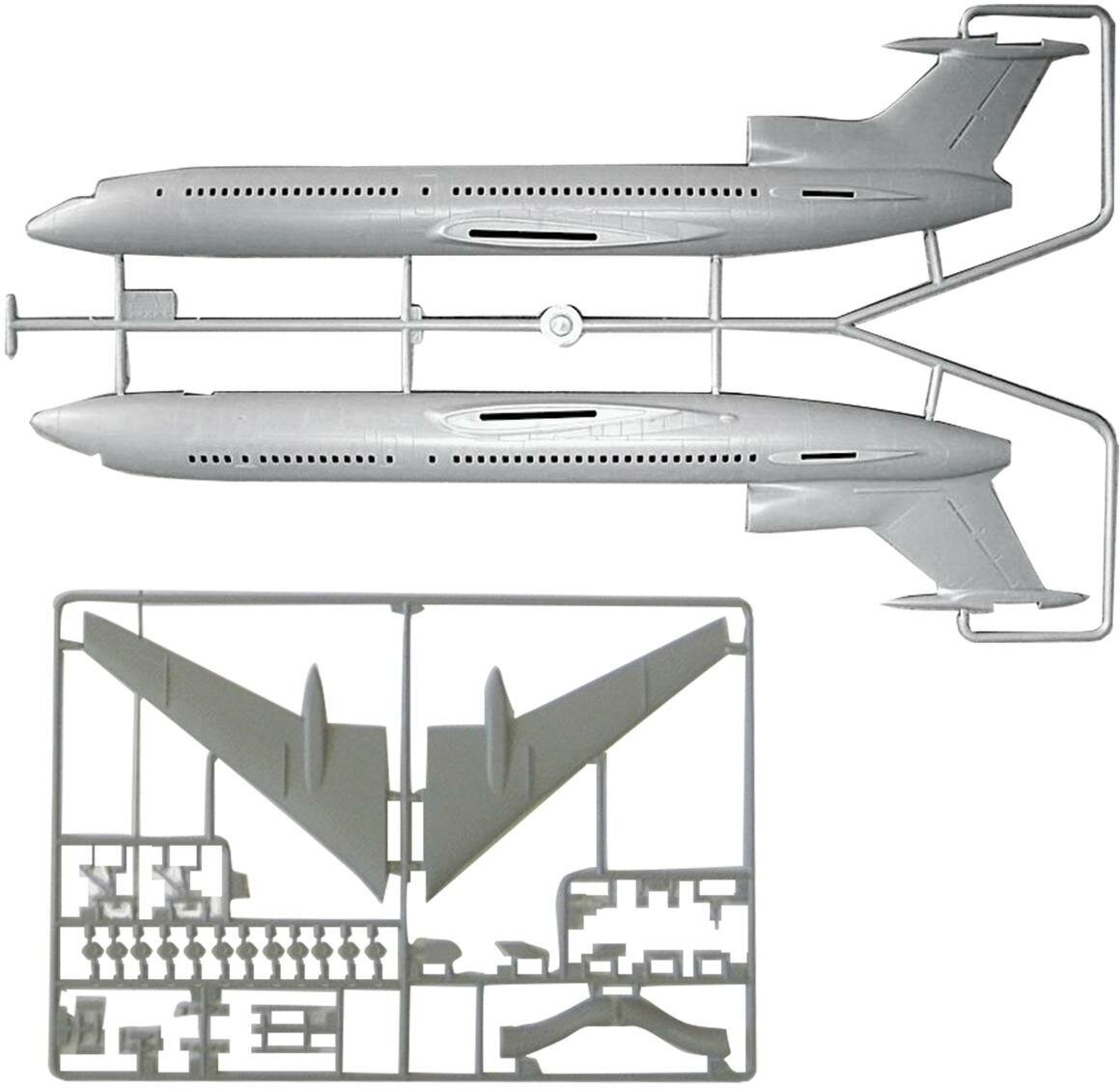 Сборная модель ZVEZDA Российский авиалайнер ТУ-154М (7004) 1:144