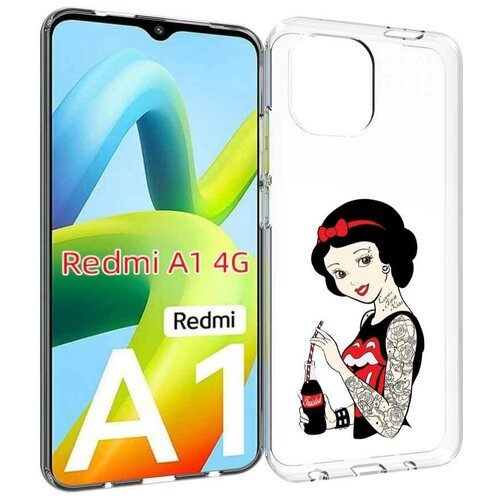 Чехол MyPads любительница-колы женский для Xiaomi Redmi A1 задняя-панель-накладка-бампер