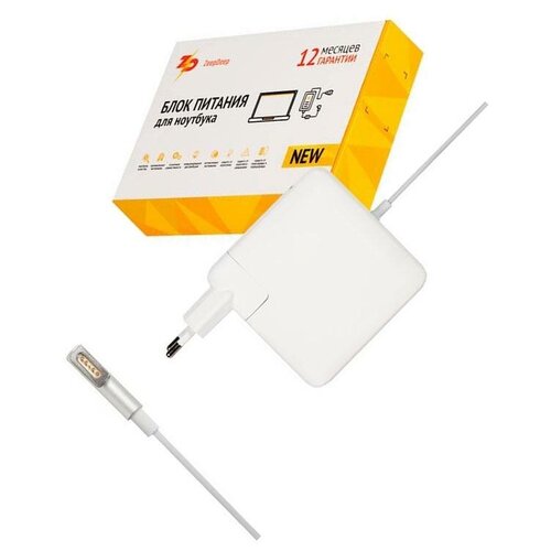 Блок питания (БП) ZeepDeep для MacBook Pro A1260 A1261 A1286 А1290 A1297, 85W MagSafe 18.5V 4.6A, MAGSAFE 85W блок питания бп для apple macbook pro a1260 a1261 a1286 a1297 85w magsafe 18 5v 4 6a oem magsafe 85w