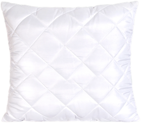 Подушка белая 70х70 см стеганая Мягкий Сон "Bella Rosa" для сна на спине, на животе и на боку / под голову / для взрослых / на дачу / для детей / для беременных / для путешествий / для шеи / для кормления / в подарок / мягкая