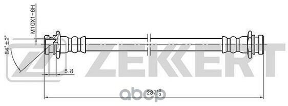 Шланг Тормозной Задний Правый Suzuki Swift (Mz Ez) 05- Splash (Ex) Opel Agila B Fiat Sedici (189 Zekkert арт. bs-9394