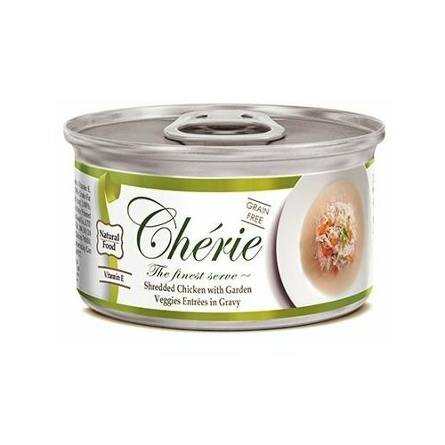 Влажный корм для кошек Pettric Cherie Signature Gravy, размельченная курица с овощами в подливе, 80 г х 12 шт