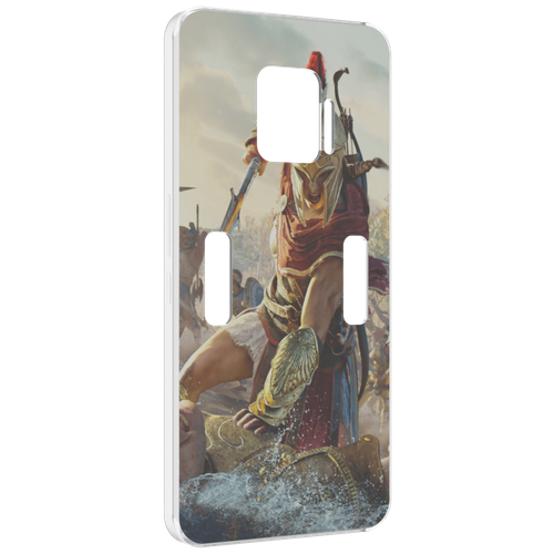Чехол MyPads Assassin's Creed Odyssey Kassandra мужской для ZTE Nubia Red Magic 7 Pro задняя-панель-накладка-бампер