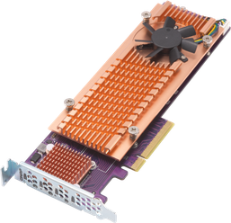 Плата расширения/ QNAP QM2-4S-240 Quad M.2 SATA SSD expansion card; supports up to four M.2 2280 formfactor M.2