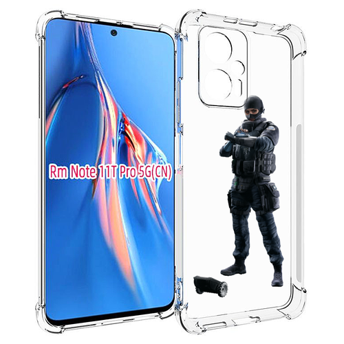 Чехол MyPads Tom-Clancy's-Rainbow-Six-1 для Xiaomi Redmi Note 11T Pro / 11T Pro Plus / Poco X4 GT задняя-панель-накладка-бампер чехол mypads tom clancy s rainbow six 2 для xiaomi redmi note 12 pro plus задняя панель накладка бампер