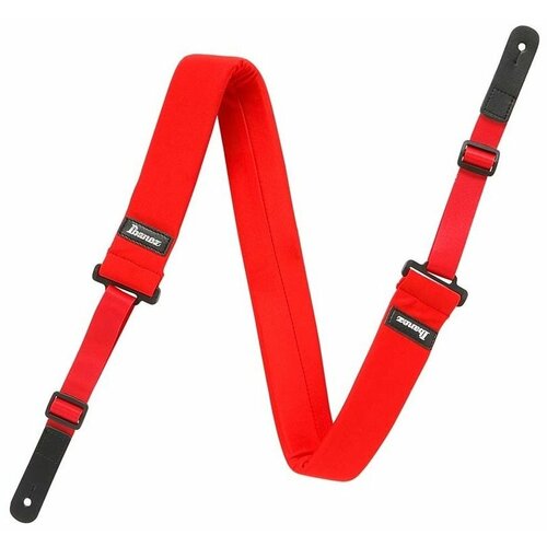 IBANEZ GSF50-RD POWERPAD STRAP RED ремень для гитары, красный ibanez gsf50 bk powerpad padded guitar strap bk