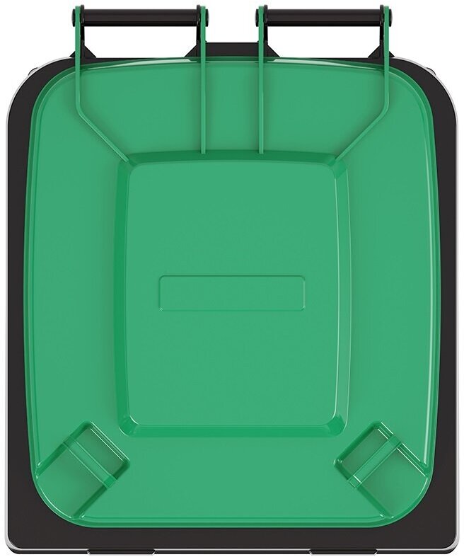 Контейнер универсальный, на колесах, зеленый, 240 литров - фотография № 4