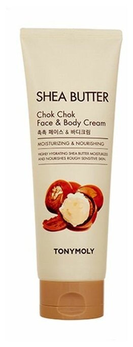 Tony Moly Крем для лица и тела с маслом ши Shea Butter Chok Chok Face & Body Cream, 250 мл