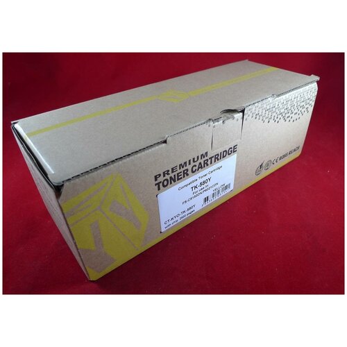 Тонер-картридж для Kyocera-Mita FS-C5150DN/P6021CDN yellow TK-580Y 2.8K {CT-KYO-TK-580Y} тонер картридж hi black tk 580y для kyocera fs c5150dn ecosys p6021 y 2 8k желтый 2800 страниц