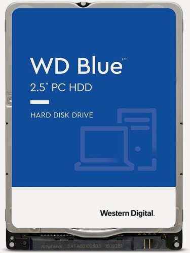 Изображение товара Жесткий диск WD Blue WD20SPZX 2TB, SATA III, 2.5"