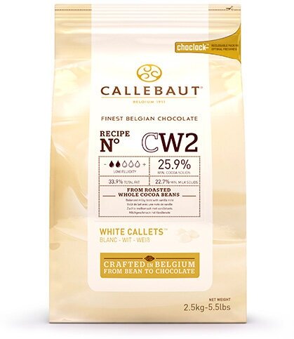 Белый шоколад (25,9% какао), 2,5 кг (Callebaut)