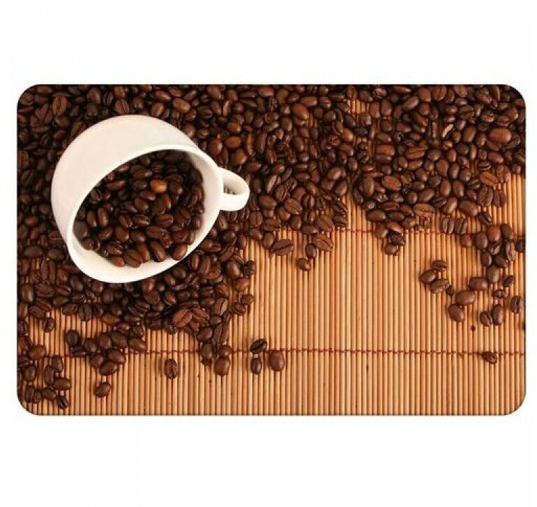 Салфетка сервировочная "зерна кофе" 40*28 СМ полипропилен (10/250) "рыжий КОТ" PPM-01-CS - фотография № 3