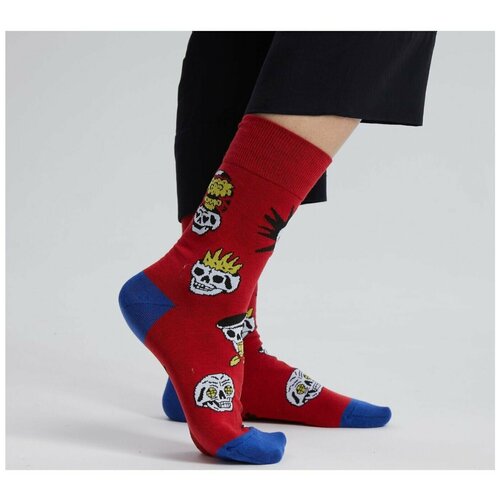 Носки St. Friday, размер 42-46, красный носки unisex st friday socks все обожают розовых фламинго размер 42 46