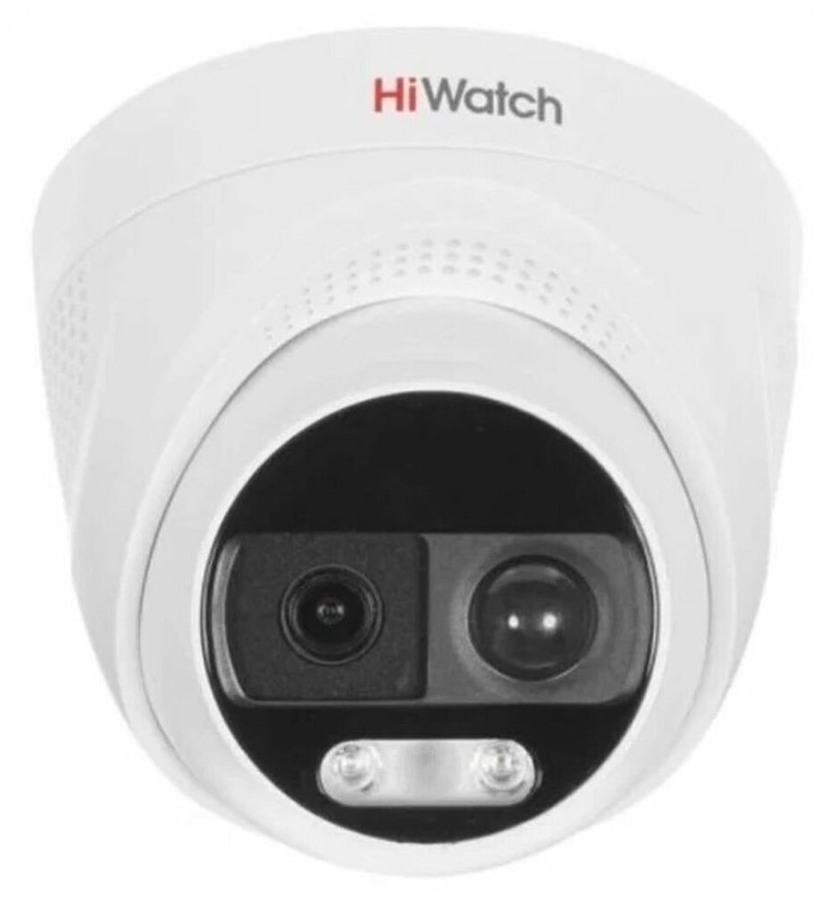 Камера видеонаблюдения аналоговая HiWatch DS-T213X 2.8-2.8мм HD-CVI HD-TVI цветная корп.белый DS-T21 - фотография № 6