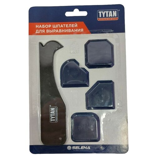 набор шпателей для герметика и затирки 4 шт Набор пластиковых шпателей для герметиков Tytan Professional