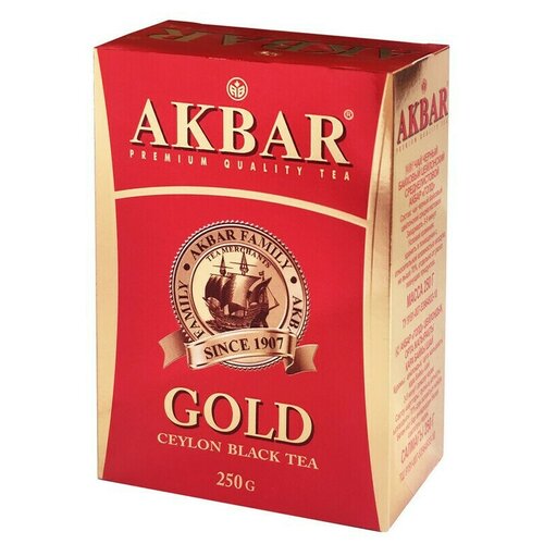 Чай Akbar Gold листовой черный FBOP, 250 г