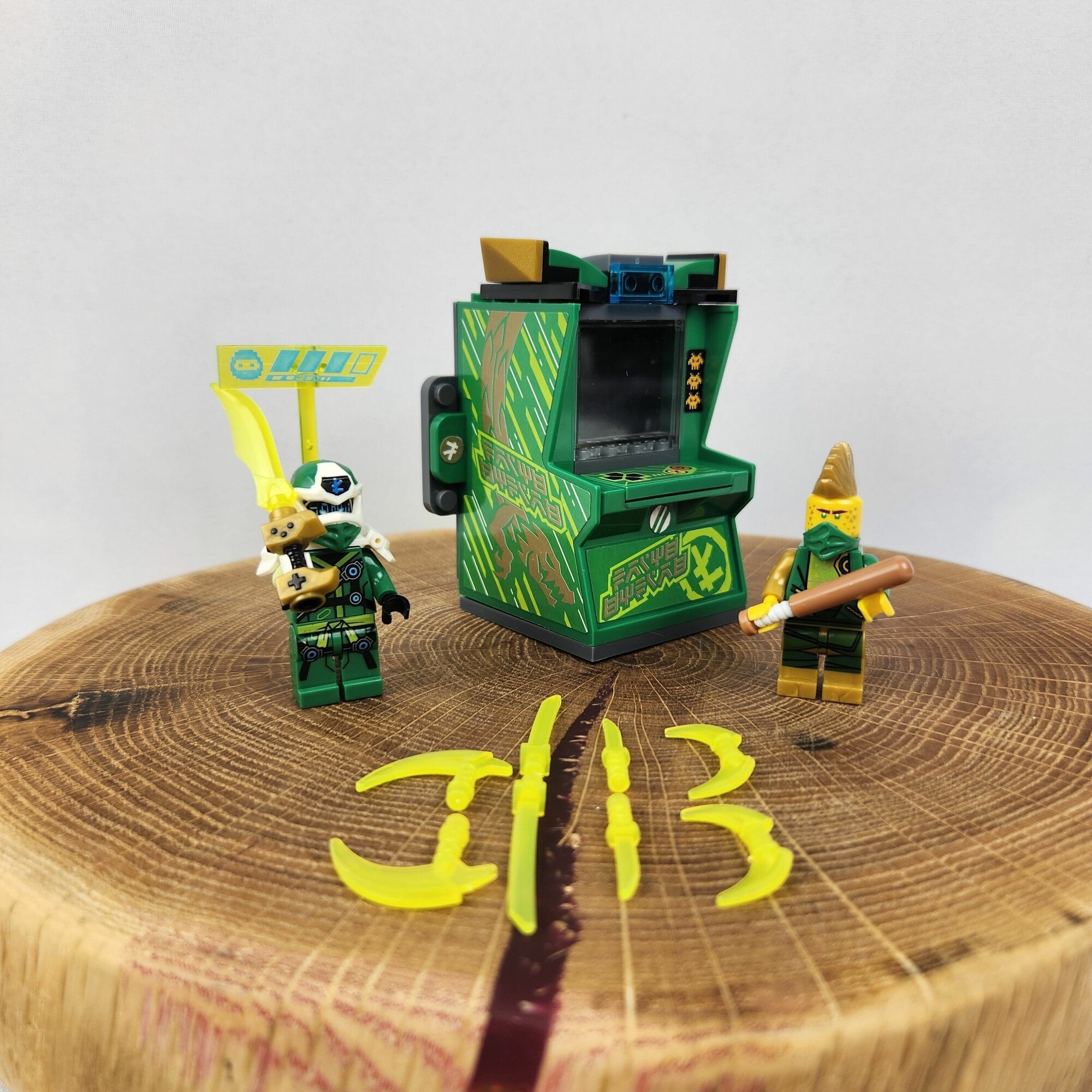 Игровой автомат "Ниндзя" зеленый Аватар / конструктор минифигурки совместимый с лего
