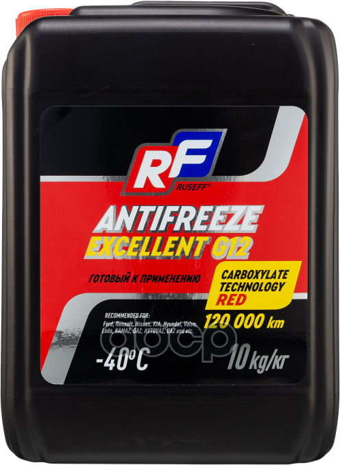 Антифриз Antifreeze Excellent G12 40 (10Кг) RUSEFF арт. 17358N