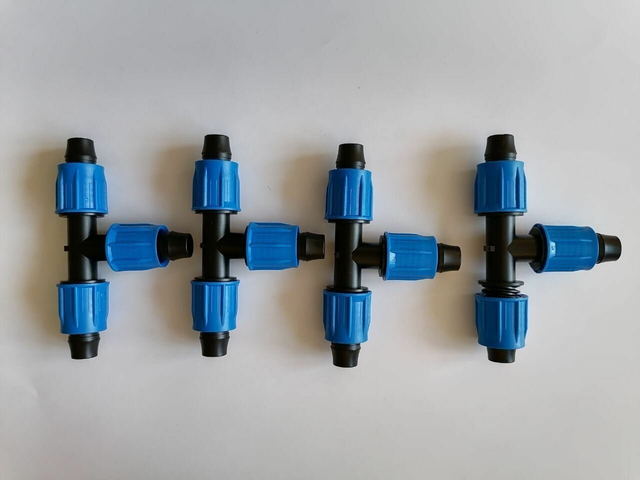 фото Тройник компрессионный для трубки 16 мм комплект 4 шт