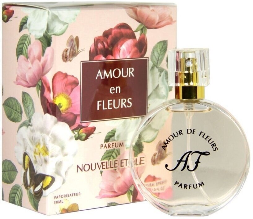 Новая заря духи женские Любовь в цветах Amour de Fleurs 30 мл