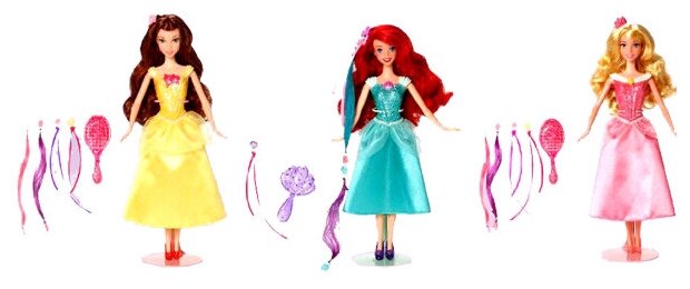 Кукла Mattel Disney Princess Модные прически Ариэль, 28 см, BDJ49 — купить в интернет-магазине по низкой цене на Яндекс Маркете