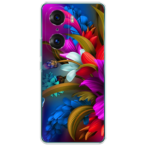 Силиконовый чехол на Honor 60 Pro / Хонор 60 Про Фантастические цветы силиконовый чехол на honor 60 pro хонор 60 про цветы алтей прозрачный