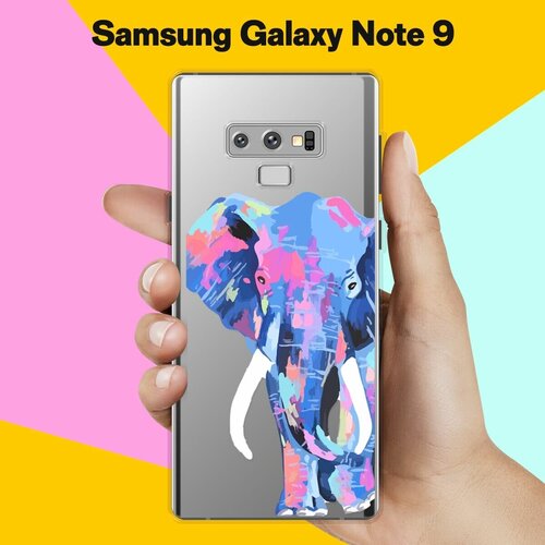 силиконовый чехол на samsung galaxy note 9 самсунг ноут 9 с принтом голубоглазый кот Силиконовый чехол на Samsung Galaxy Note 9 Слон / для Самсунг Галакси Ноут 9