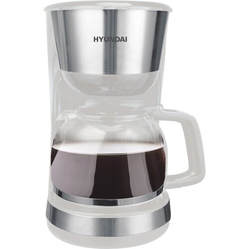Кофеварка капельная HYUNDAI HYD-1214 белый/серебристый