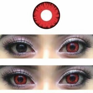 Цветные контактные линзы ALEX LINZA (EOS), Vampire, 0 / 14 / 8.6, 2шт.