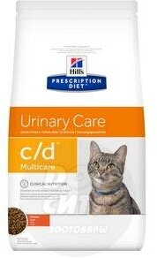 Hills PD Feline c/d multicare, Хилс 0,4 кг