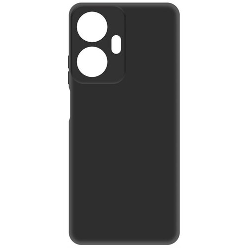 Чехол-накладка Krutoff Silicone Case для Realme C55 черный чехол накладка krutoff silicone case для realme 10 4g лаванда