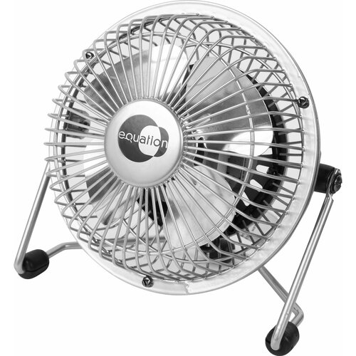Вентилятор настольный Equation Lara 15 Вт D10 см цвет нержавеющая сталь 231300₽