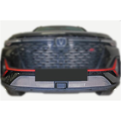 Защита радиатора STANDART, Changan - CS35 plus (Iрестайлинг) 2022 (2 части) -chrome низ