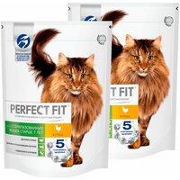 PERFECT FIT STERILE 7+ для пожилых кастрированных котов и стерилизованных кошек старше 7 лет с курицей (0,65 + 0,65 кг)