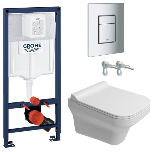 Готовый набор подвесного унитаза: инсталляция Grohe 38772001 + унитаз подвесной Kale Mood 2.0