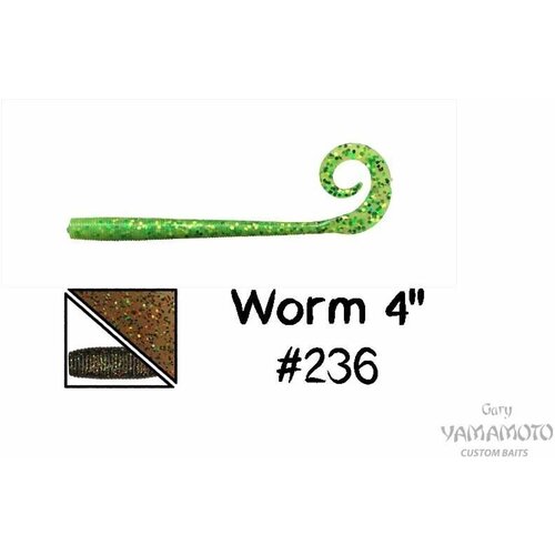 приманка gary yamamoto worm 6 236 Приманка GARY YAMAMOTO Worm 4 #236